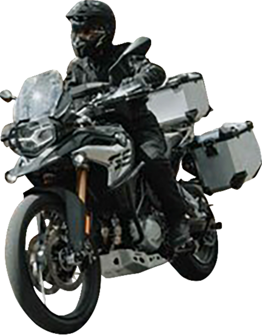 SW-MOTECH TRAX ADV Aluminum Case System - Silver - Triumph Tiger/Tiger Explorer 1200 '12-'21 KFT.11.483.70001/S