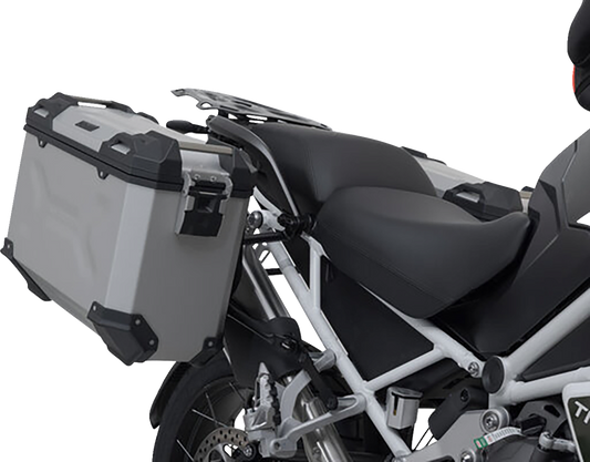SW-MOTECH TRAX ADV Aluminum Case System - Silver - Triumph Tiger Explorer 1200 '22-'24 KFT.11.905.70102/S