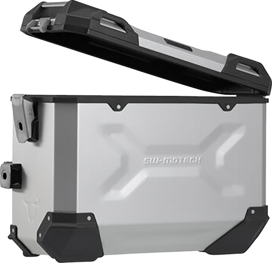 SW-MOTECH TRAX ADV Aluminum Case System - Silver - Suzuki V-Strom 650 '16-'24 KFT.05.876.70101/S