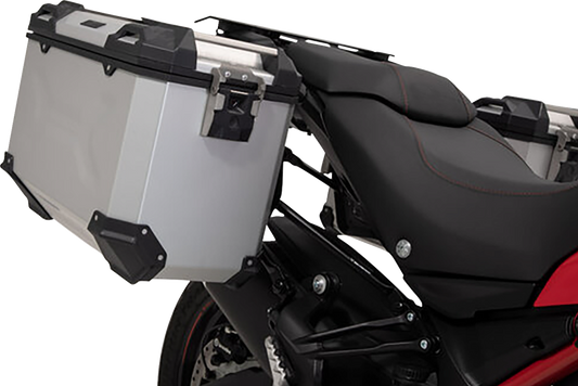 SW-MOTECH TRAX ADV Aluminum Case System - Silver - Ducati Multistrada 950/1200/1260/V2 '15-'24 KFT.22.114.70102/S