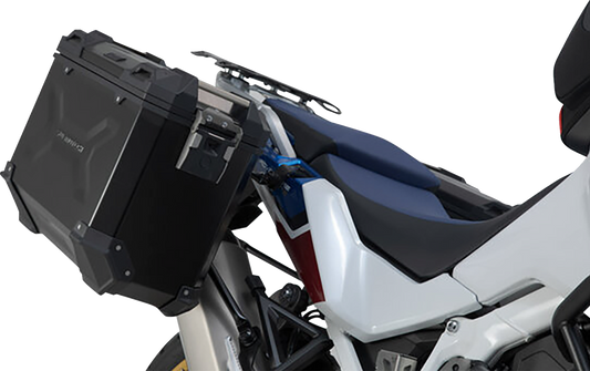 SW-MOTECH TRAX ADV Aluminum Case System - Black - Honda Africa Twin '19-'24 KFT.01.942.70001/B
