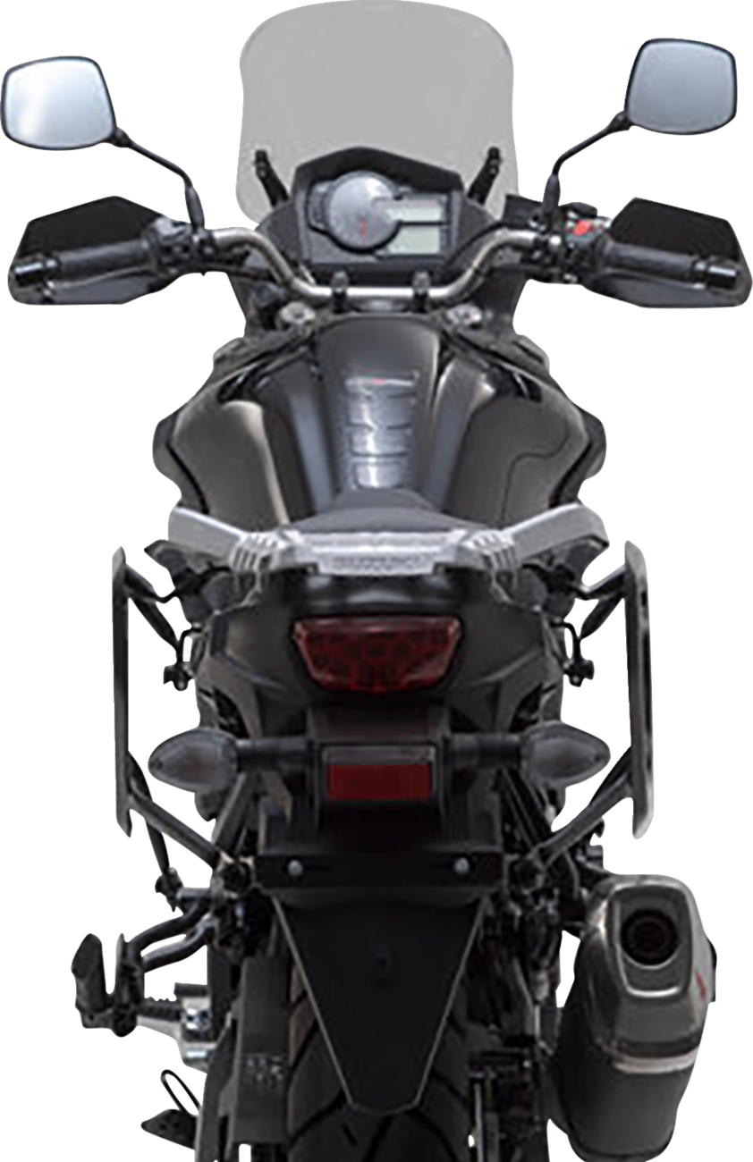 SW-MOTECH TRAX ADV Aluminum Case System - Silver - Suzuki V-Strom 650 '16-'24 KFT.05.876.70101/S