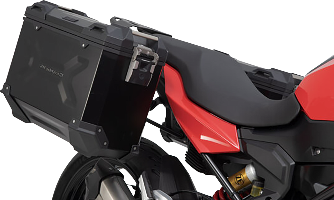 SW-MOTECH TRAX ADV Aluminum Case System - Black - BMW F 900 '20-'24 KFT.07.949.70100/B