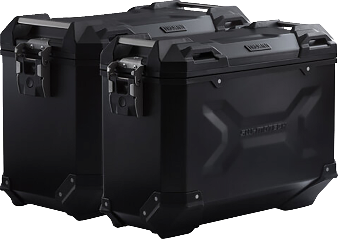 SW-MOTECH TRAX ADV Aluminum Case System - Black - BMW F 750/800/850/900 GS '18-'24 KFT.07.897.70000/B