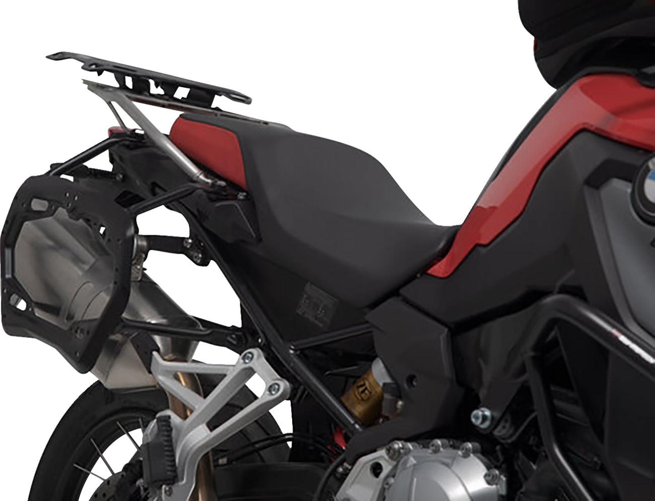 SW-MOTECH TRAX ADV Aluminum Case System - Black - BMW F 750/800/850/900 GS '18-'24 KFT.07.897.70000/B