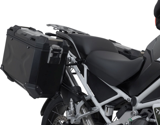 SW-MOTECH TRAX ADV Aluminum Case System - Black - Triumph Tiger Explorer1200 '22-'24 KFT.11.905.70102/B