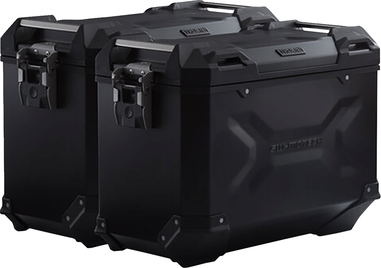 SW-MOTECH TRAX ADV Aluminum Case System - Black - Yamaha Tracer 9 GT '21-'24 KFT.06.921.70100/B