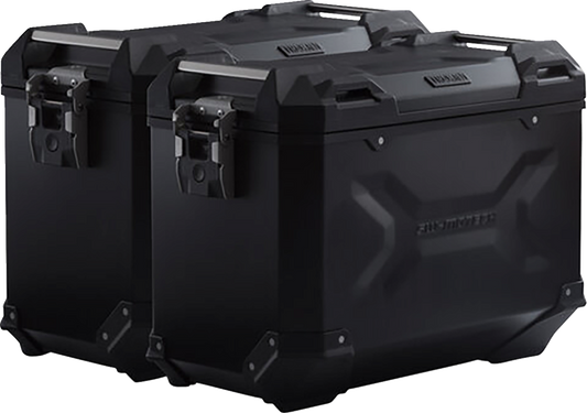 SW-MOTECH TRAX ADV Aluminum Case System - Black - Ducati Multistrada 950/1200/1260/V2 '15-'24 KFT.22.114.70102/B