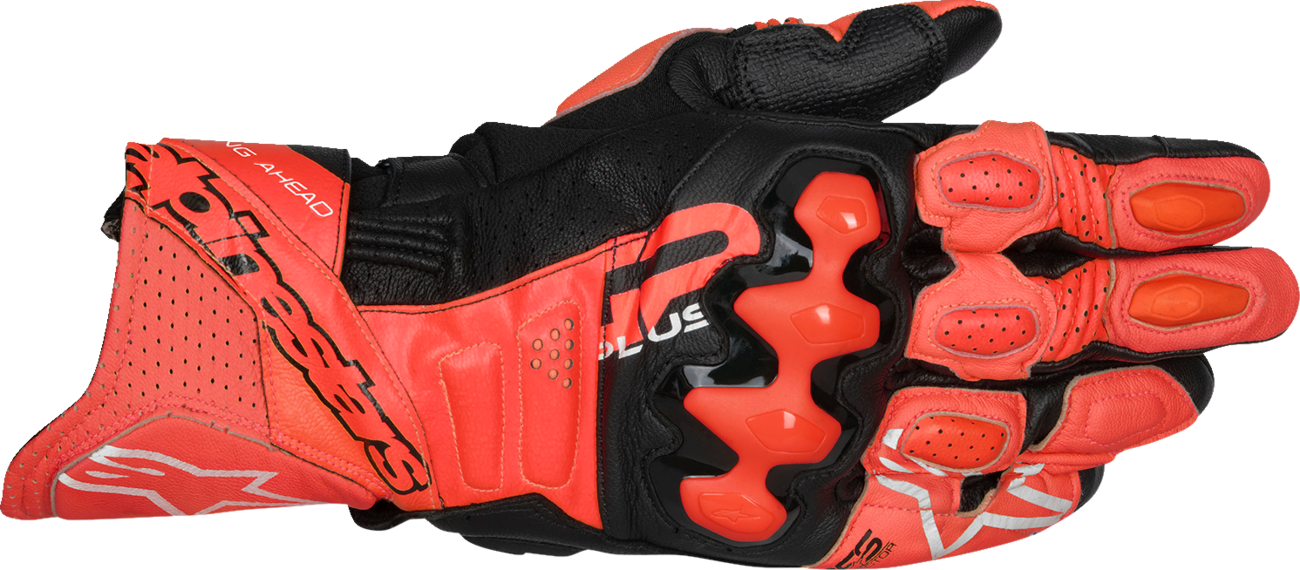 ALPINESTARS GP Plus R V3 Leather Gloves - Bright Red/Fluo Red/Black - Medium 3550825-3097-M
