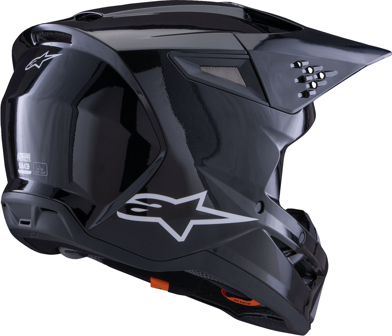 ALPINESTARS SM3 Helmet - Solid - Gloss Black - XS 8300326-1180-XS