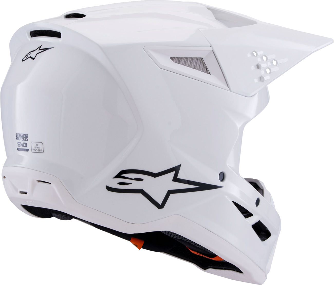 ALPINESTARS SM3 Helmet - Solid - Gloss White - Small 8300326-2180-S