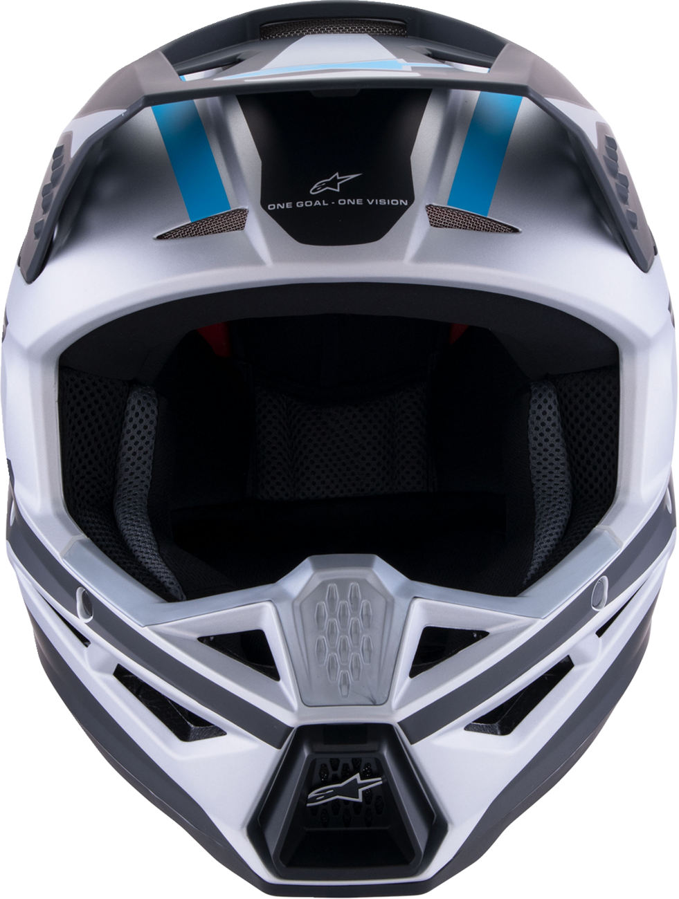 ALPINESTARS SM3 Helmet - Heat - Matte Silver/Blue/Black - Large 8301026-1949-L