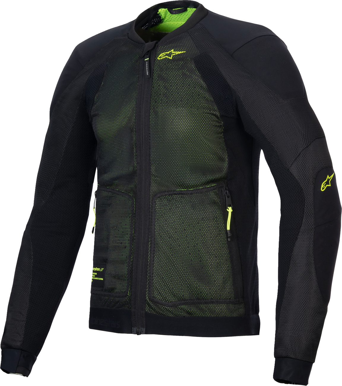 Alpinestars Troop-Air Jacket - Black/Fluo Yellow