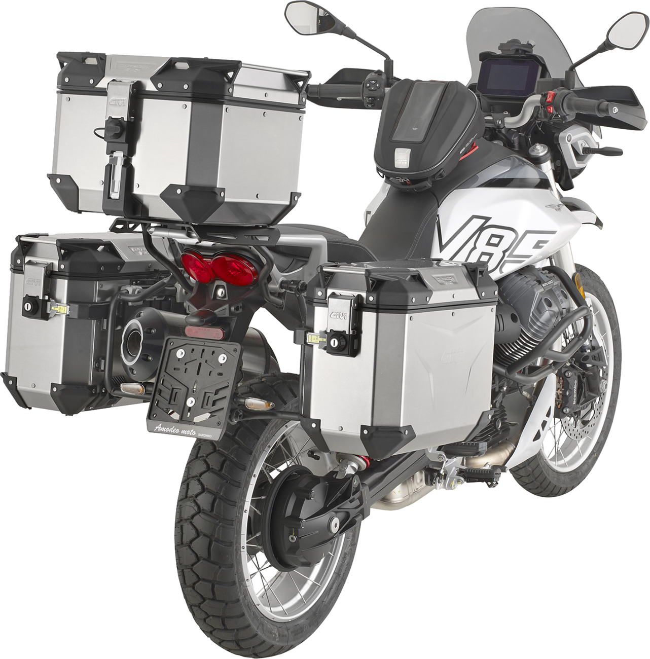 GIVI Side Rack Pannier Holder - Outback - Guzzi V85 PLO8209CAM