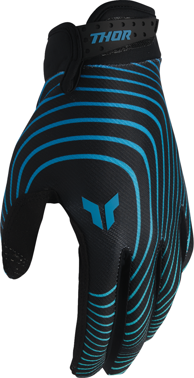Thor Launchmode Identity Gloves - Teal/Black