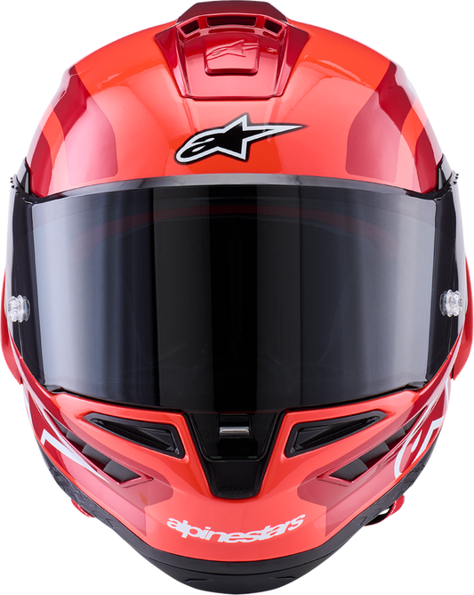 Alpinestars Supretech R10 Helmet - 22.06 - Arius - Gloss - Black/White/Double Red
