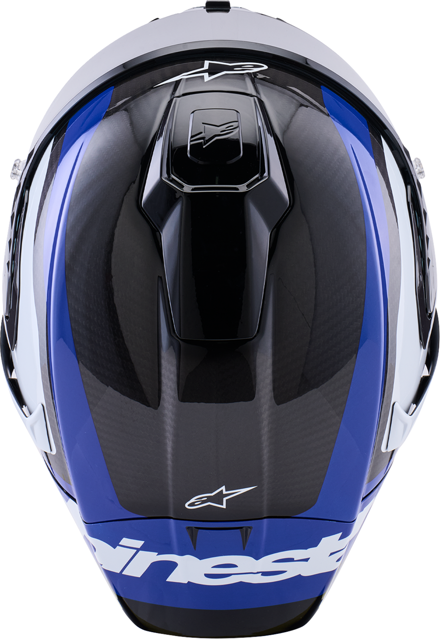 ALPINESTARS Supretech R10 Helmet - 22.06 - Arius - Gloss Black/White/Blue - Small 8203926-1647-S