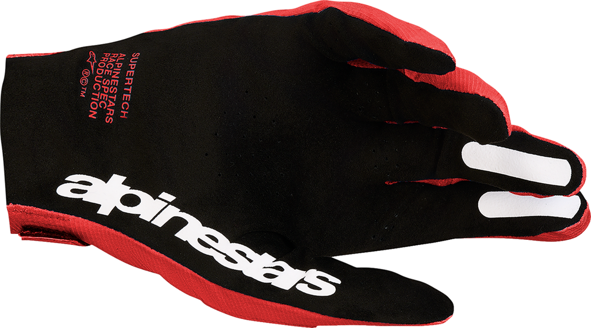 Alpinestars Supertech MX Gloves - Fire Red/Black/White