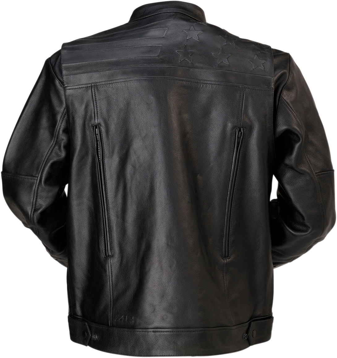 Z1R Deagle Leather Jacket - Black