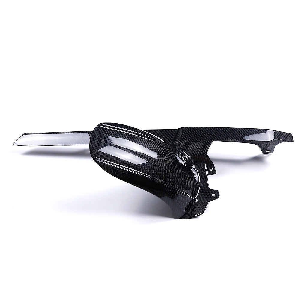 79 Carbon Tech - BMW F900R/XR - Carbon Fiber Rear Hugger/Chain Guard- Twill/Gloss