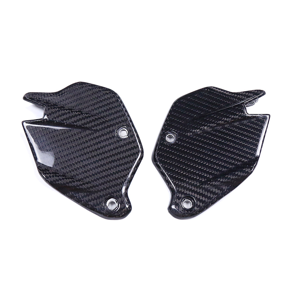 79 Carbon Tech - BMW F900R/XR - Carbon Fiber Heel Guards- Twill/Gloss