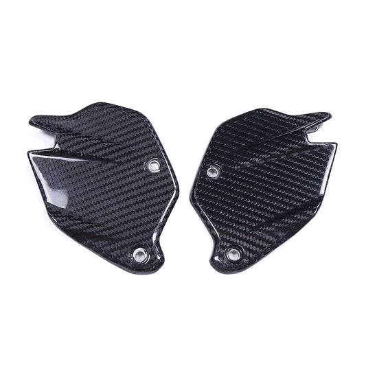 79 Carbon Tech - BMW F900R/XR - Carbon Fiber Heel Guards- Twill/Gloss