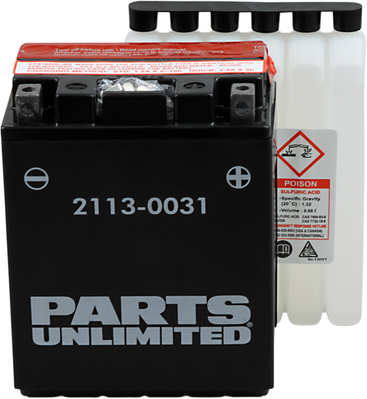 PARTS UNLIMITED AGM Battery - YTX14AHLBS .732 L CTX14AHL-BS