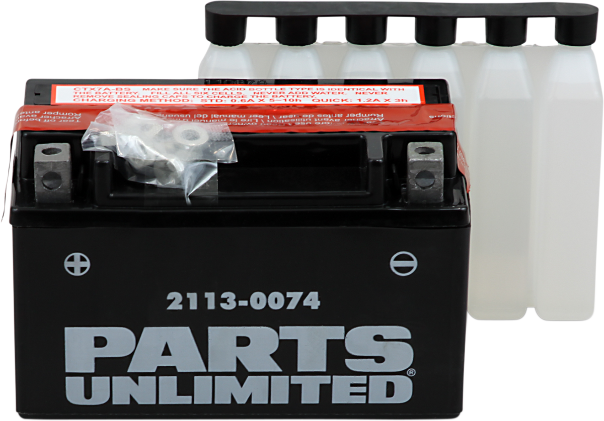 PARTS UNLIMITED AGM Battery - YTX7A-BS .35 L CTX7A-BS