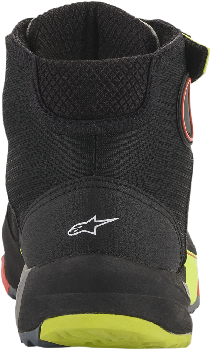Alpinestars CR-X Drystar® Shoes - Black/Red/Yellow Fluorescent