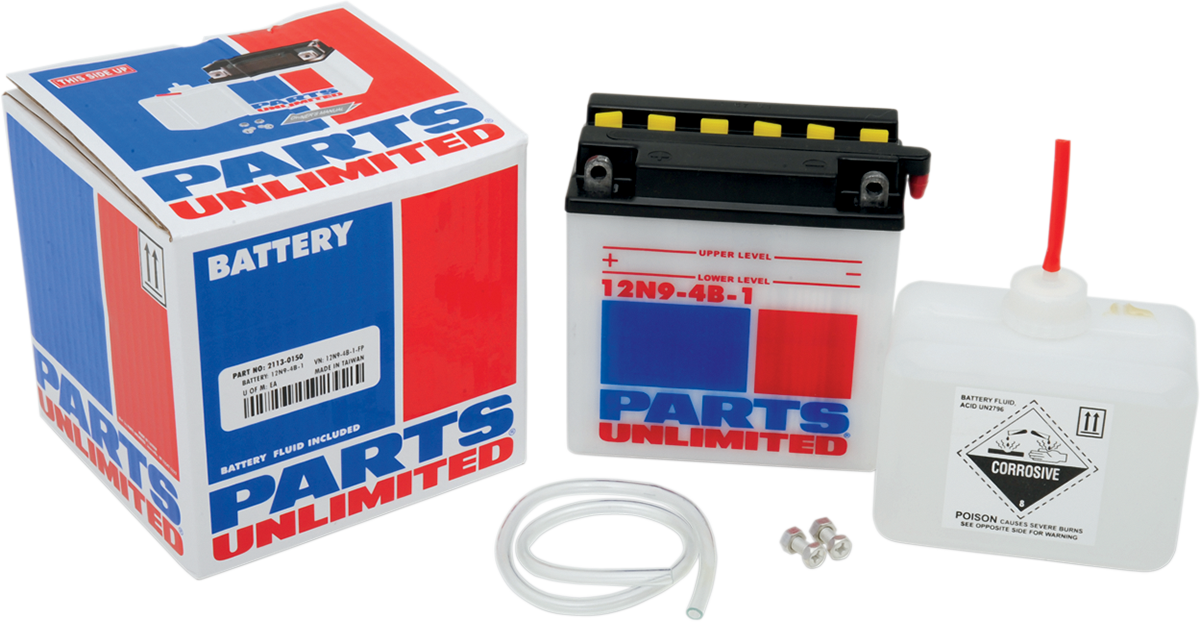 PARTS UNLIMITED Battery - 12N9-4B-1 12N9-4B-1-FP