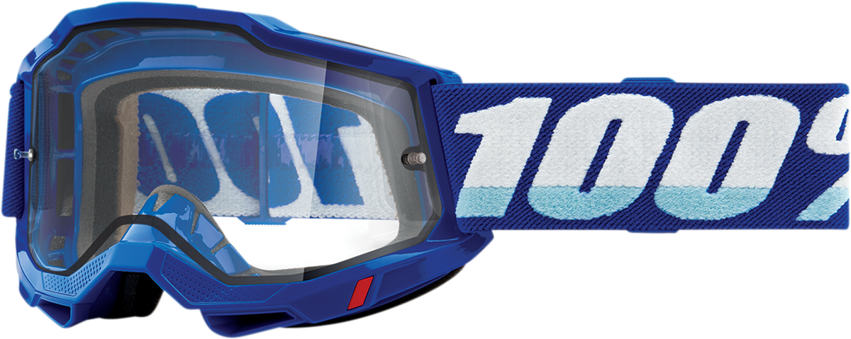 100% Accuri 2 Enduro Goggle - Dual Pane - Blue - Clear Lens 50015-00002
