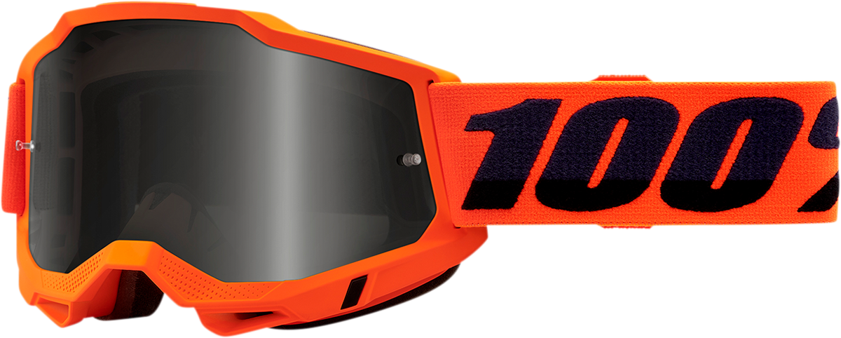 100% Accuri 2 Sand Goggle - Neon Orange - Smoke Lens 50020-00004