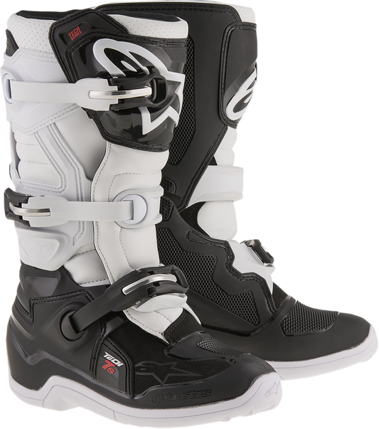 Alpinestars Youth Tech 7S Boots - Black/White