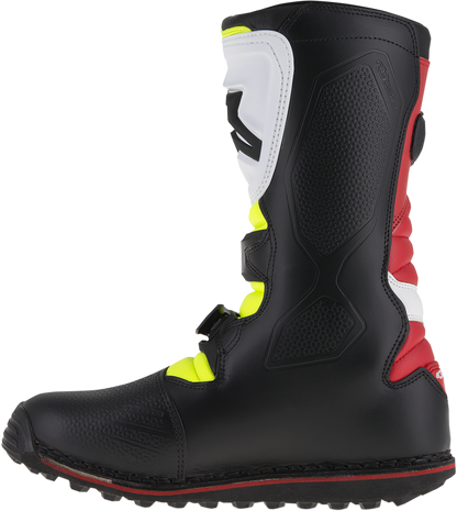 Alpinestars Tech-T Boots - White/Red/Yellow Fluorescent/Black