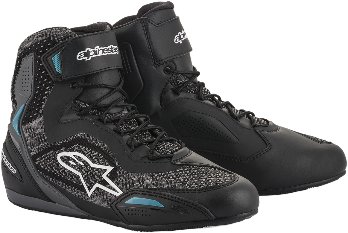 Alpinestars Stella Faster-3 Rideknit Shoes - Black/Teal
