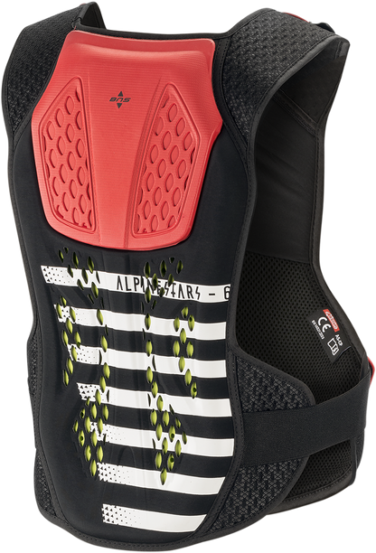 ALPINESTARS Sequence Chest Guard - Black/White/Red - XL/2XL 6701819-123-XLX