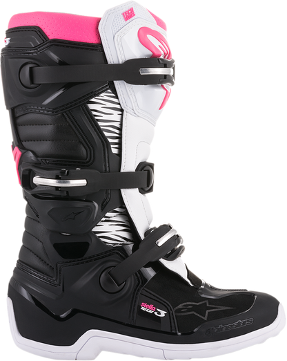 Alpinestars Stella Tech 3 Boots - Black/White/Pink
