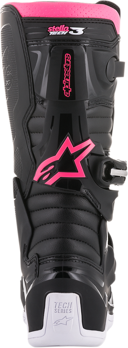 Alpinestars Stella Tech 3 Boots - Black/White/Pink