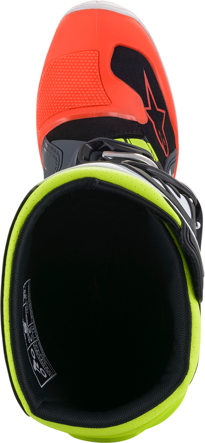 Alpinestars Youth Tech 7S Boots - Black/Gray/Red/White/Yellow