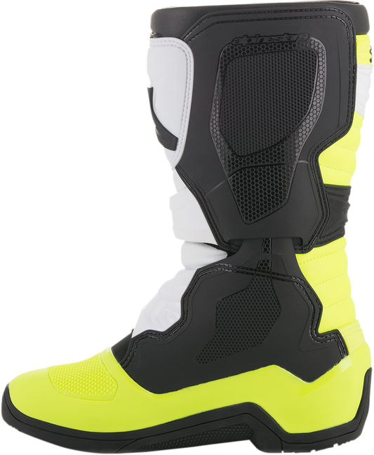 Alpinestars Tech 3S Boots - Black/White/Fluorescent Yellow