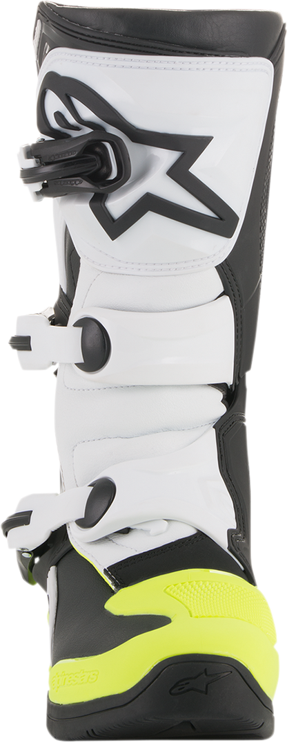 Alpinestars Tech 3S Boots - Black/White/Fluorescent Yellow