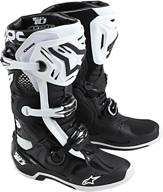 Alpinestars Tech 10 Boots - Black/White