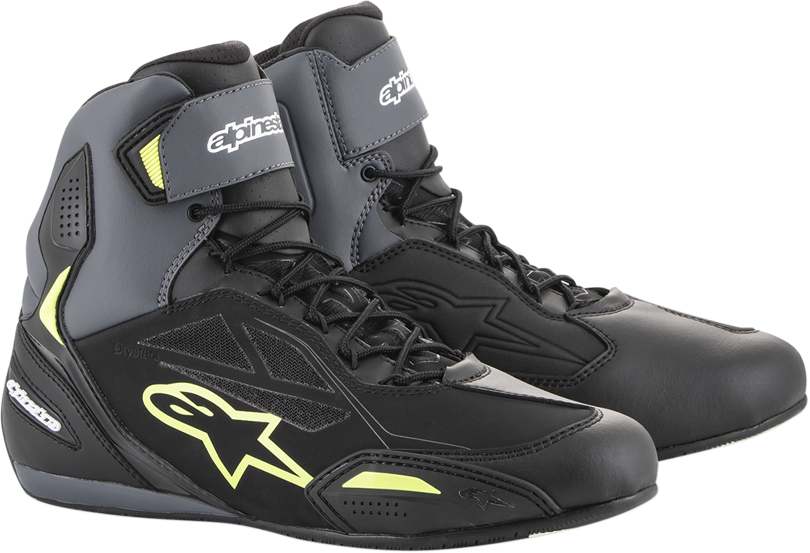 Alpinestars Faster-3 Drystar® Shoes - Black/Gray/Yellow