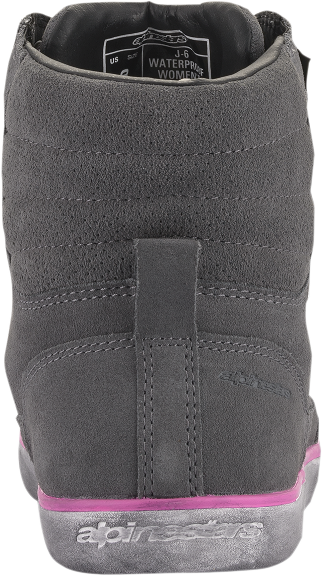 Alpinestars J-6 Waterproof Women's Shoes - Gray/Pink