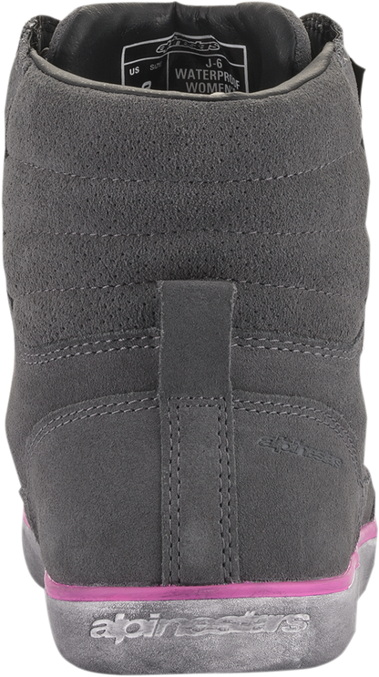 Alpinestars J-6 Waterproof Women's Shoes - Gray/Pink