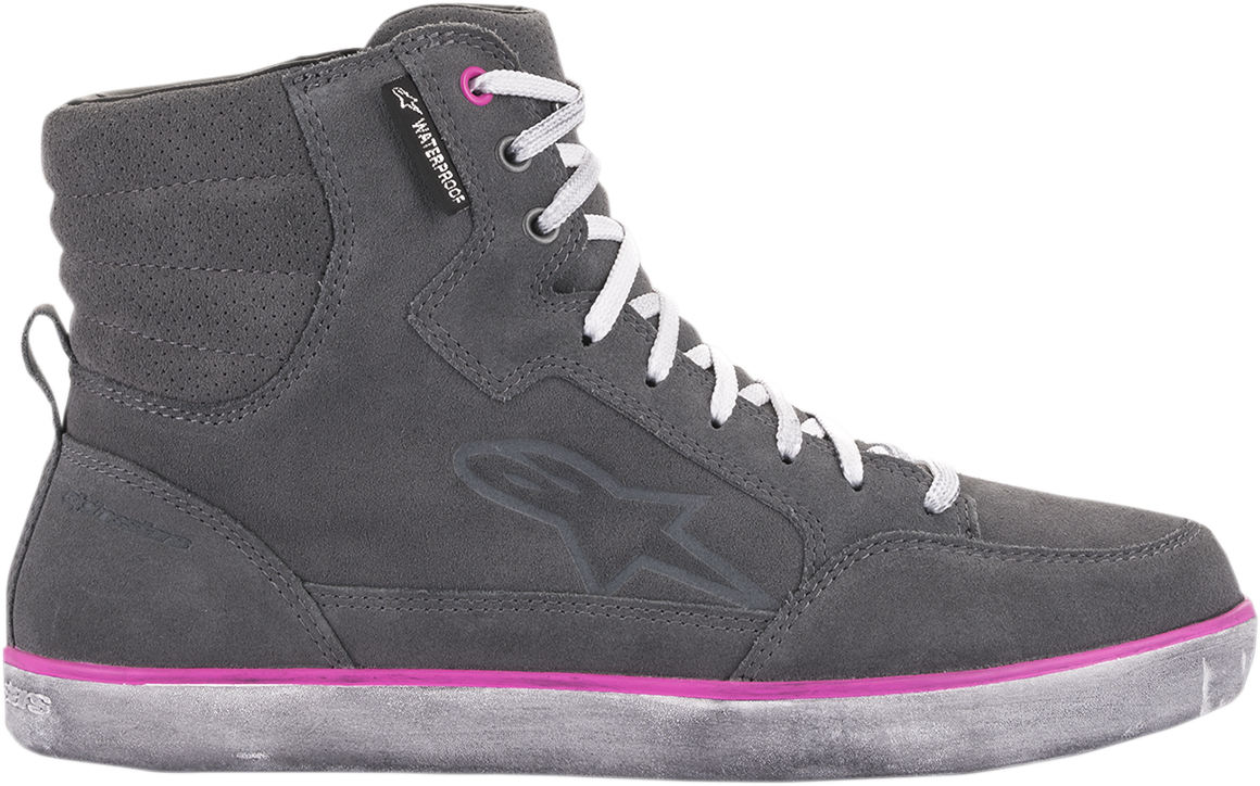 Alpinestars J-6 Waterproof Women's Shoes - Gray/Pink