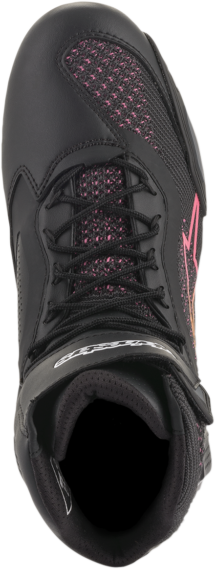 Alpinestars Stella Faster-3 Rideknit Shoes - Black/Yellow/Pink