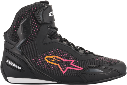 Alpinestars Stella Faster-3 Rideknit Shoes - Black/Yellow/Pink