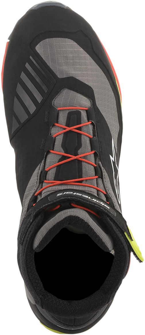 Alpinestars CR-X Drystar® Shoes - Black/Red/Yellow Fluorescent