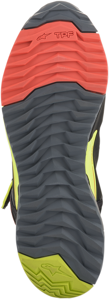 Alpinestars CR-X Drystar® Shoes - Black/Red/Yellow Fluorescent